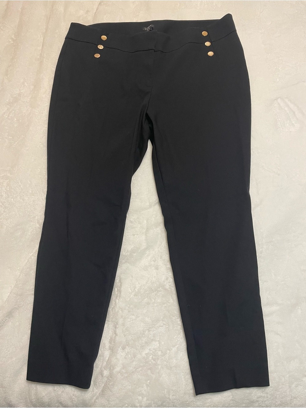 LOFT PLUS BLACK MARISA PANTS